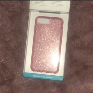 Speck pink glitter case